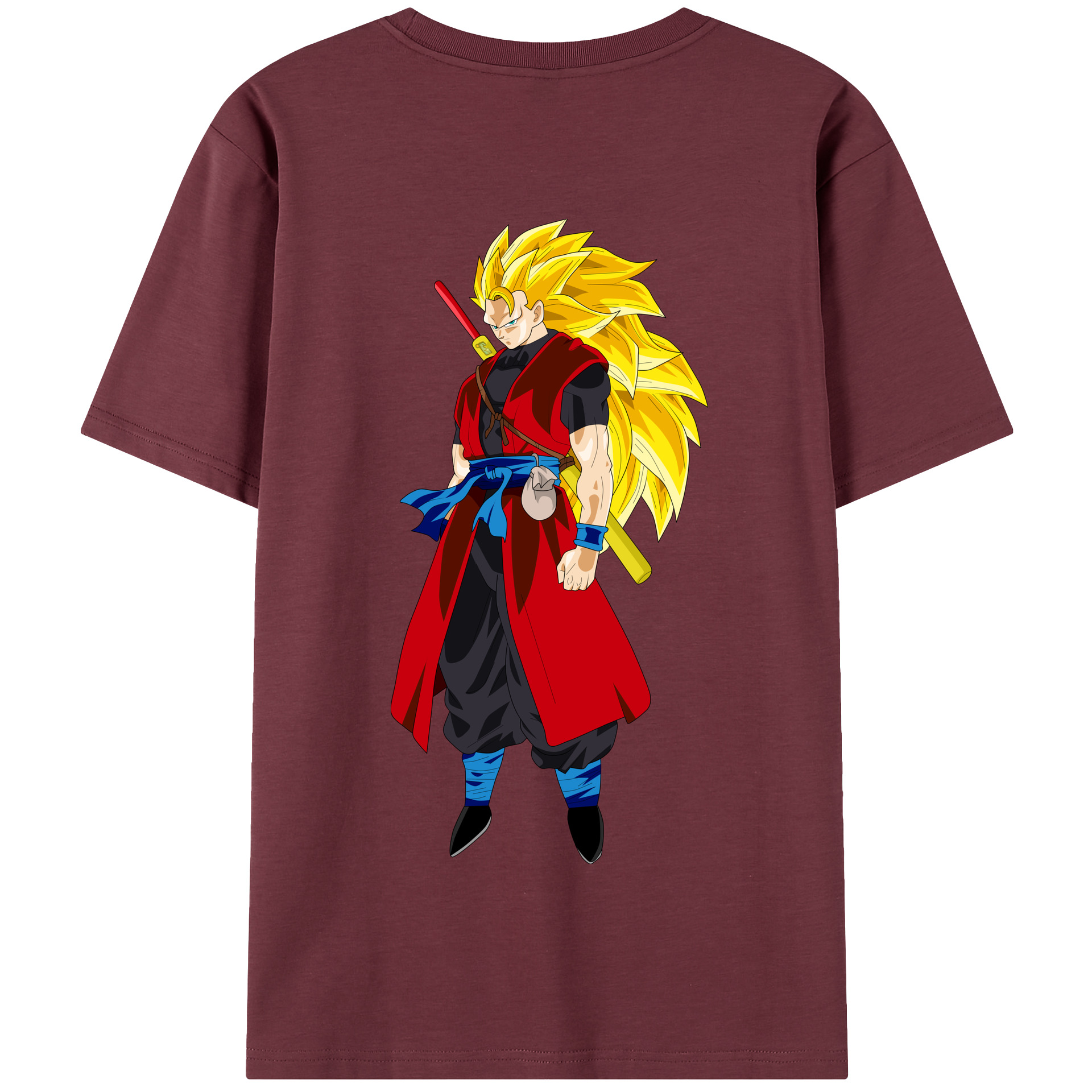（画像用） ドラゴンボール トランクス（Torankusu）DRAGON BALL Trunks 綿100％半袖Tシャツ（背面プリント）
